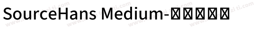SourceHans Medium字体转换
